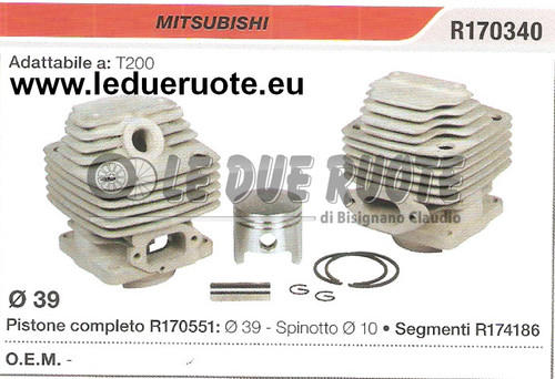 R170340 kit cilindro - kit, pistone
